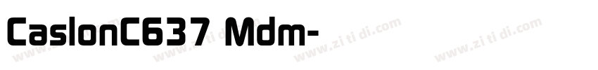 CaslonC637 Mdm字体转换